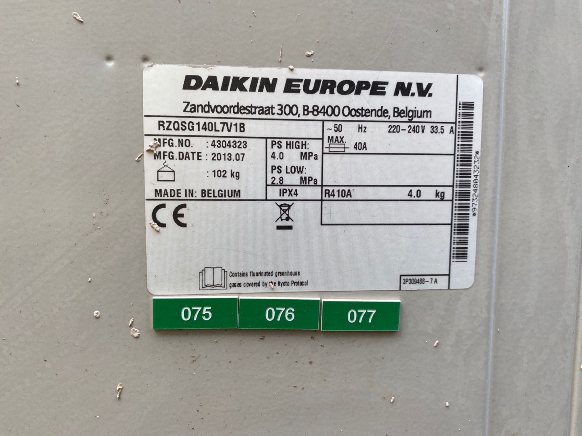 Daikin Seasonal Classic Inverter Condenser (Exterior Unit Only) - Image 3 of 3