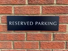 Reserved Parking Sign X8