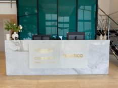 Marble Reception Desk (Logo Sign Not Included)