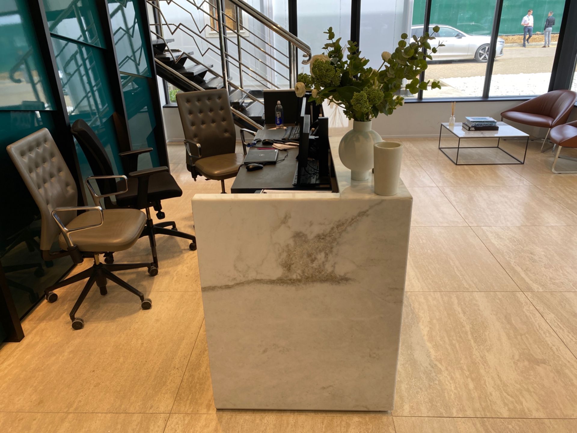 Marble Reception Desk (Logo Sign Not Included) - Image 4 of 5