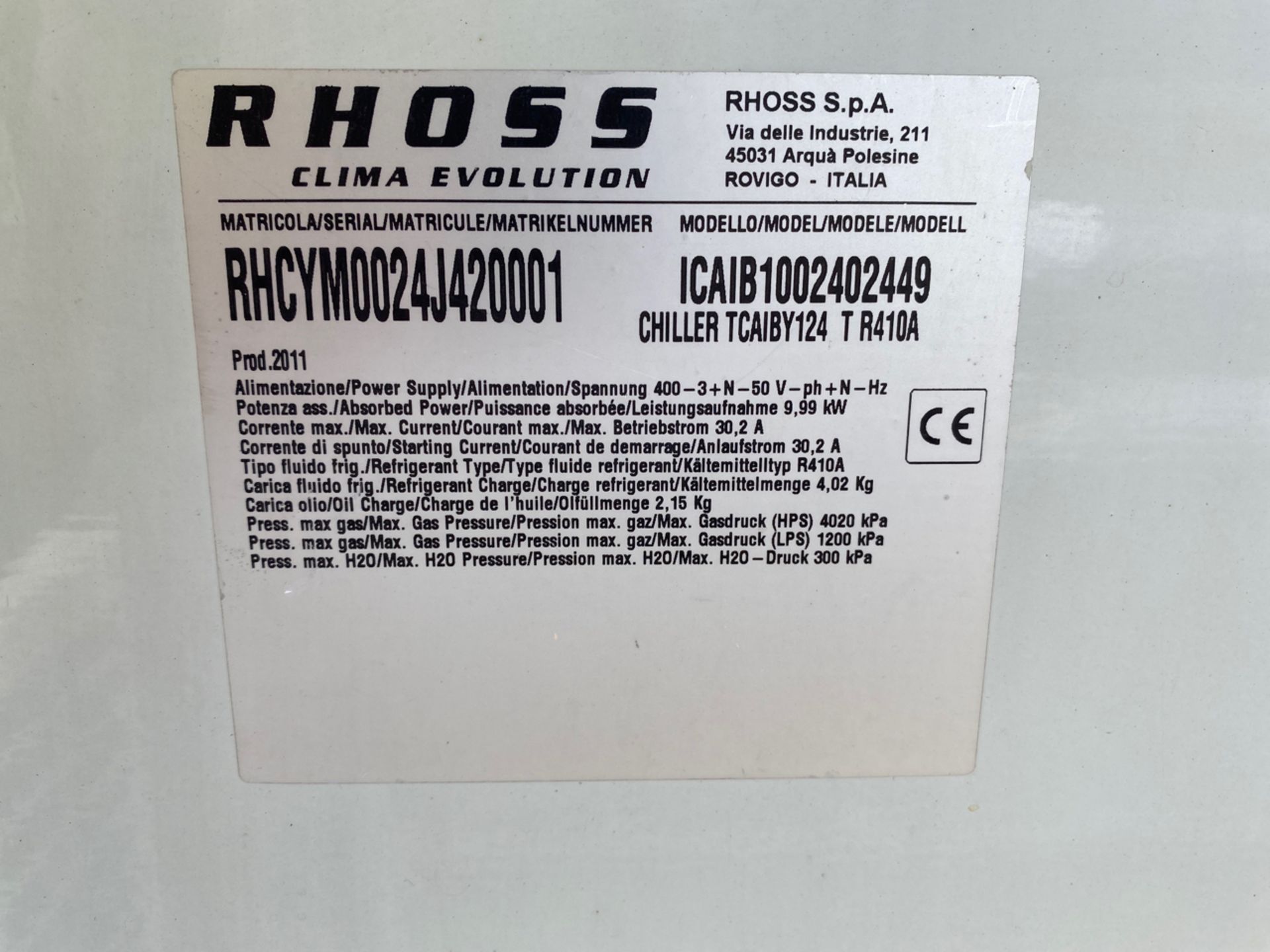 RHOSS TCAIY 124 SENZA POMPA Extraction Unit - Image 4 of 4