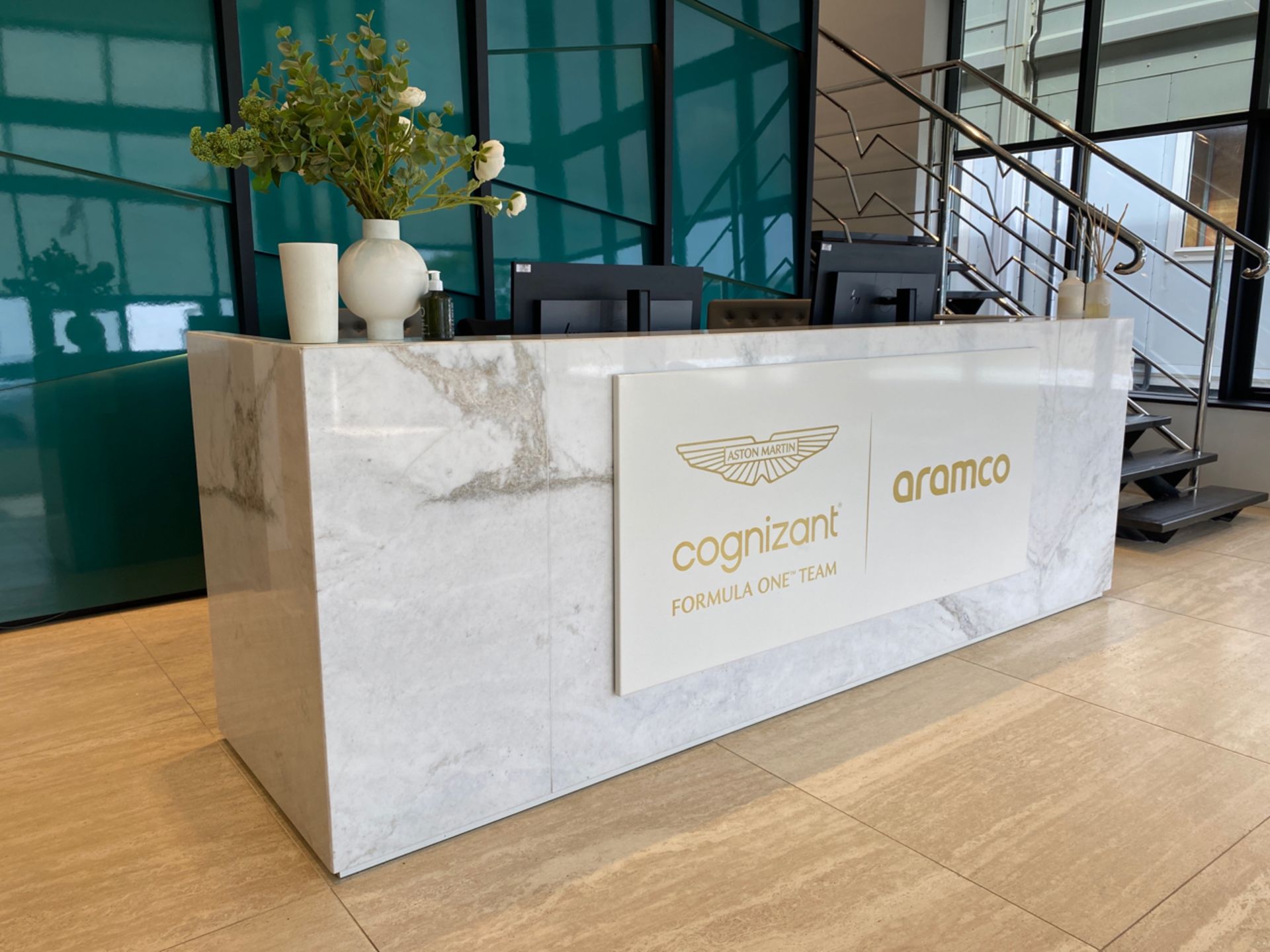 Marble Reception Desk (Logo Sign Not Included) - Image 2 of 5