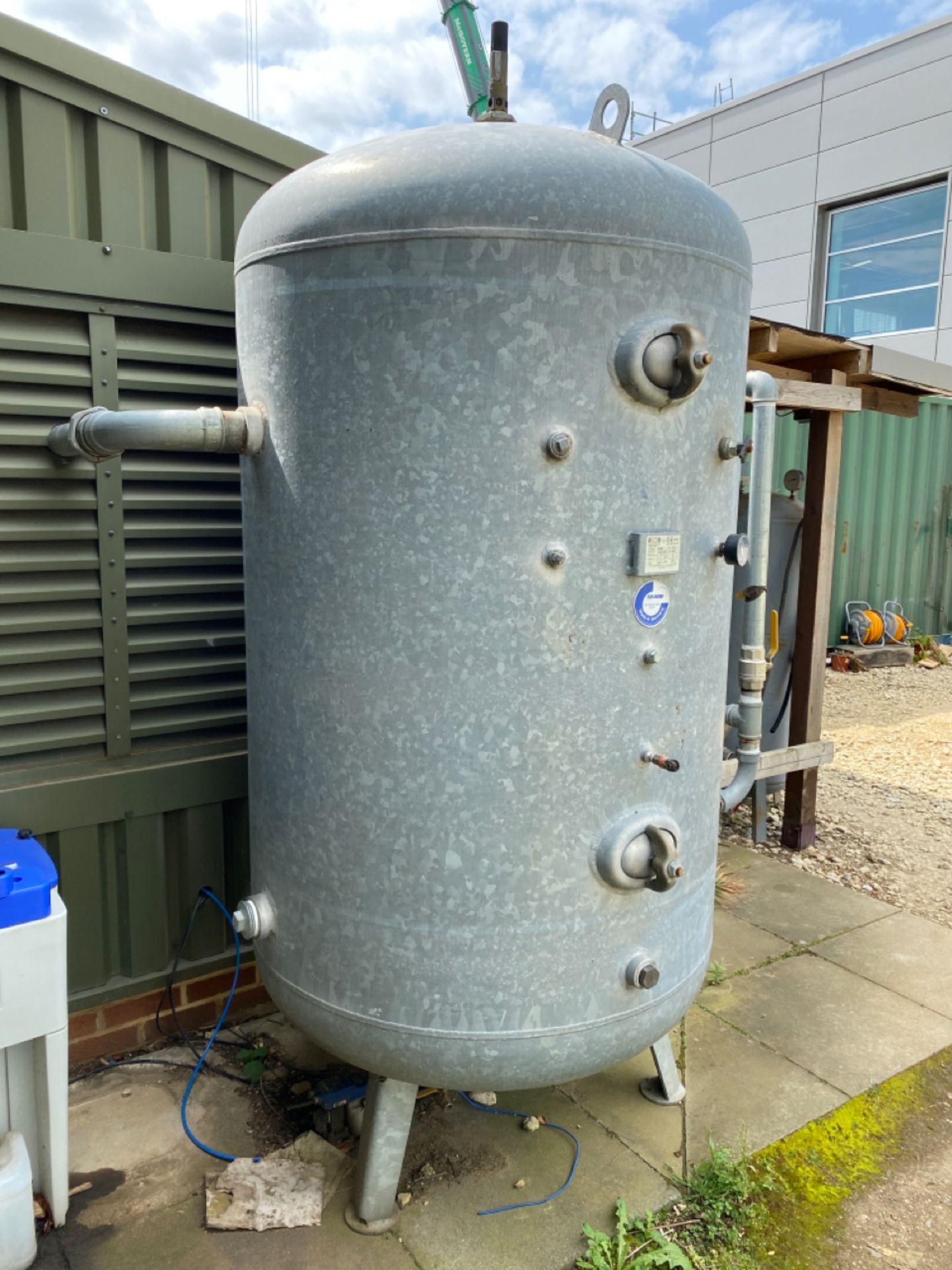 Otto Klein Galvanised Air Receiver Tank - Image 2 of 4