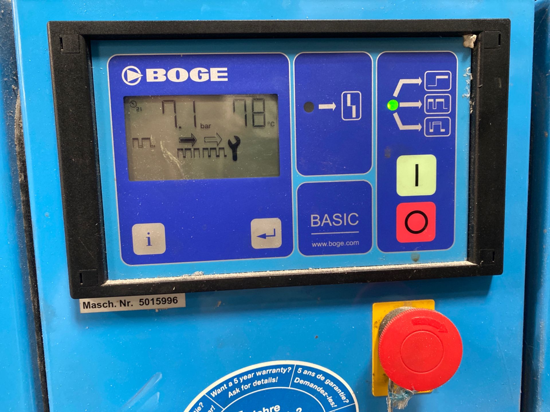 Boge S15 ECO Screw Compressor with Hiross Compressed Air Treatment System - Bild 6 aus 9