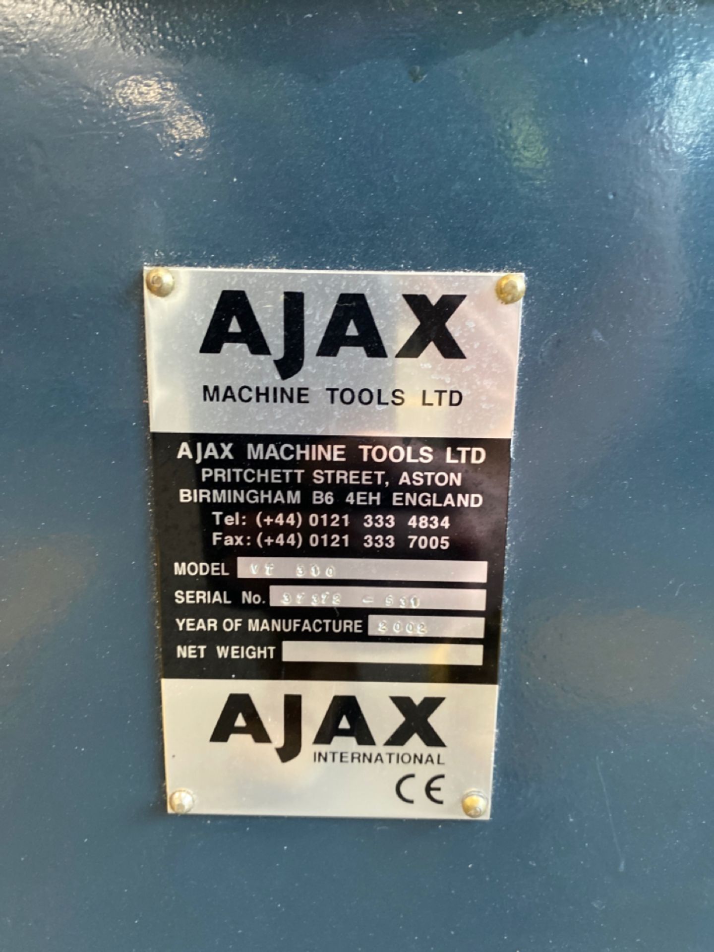 Ajax Metal Lathe VT 310 - Bild 7 aus 11