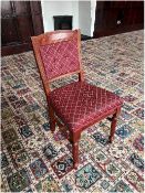 8 x Dining chair solid back