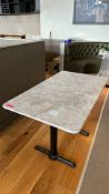 Marble table