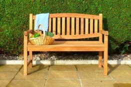 Teak Oval Garden Bench