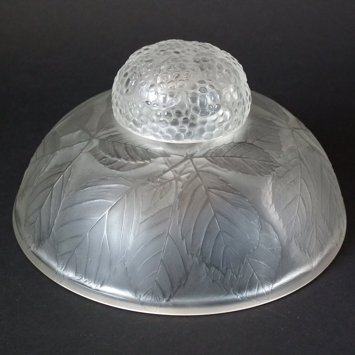 René Lalique Clear & Frosted Glass 'Cernay' Inkwell - Image 9 of 9