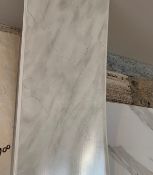 Pack of 4 Grey Marble Texture Wet Boards 2.7m x 250mm