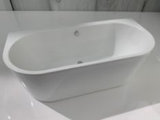 Miniature Vincent Alexander Promotional Display Model Back to Wall Bath in White Finish