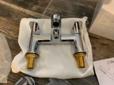 Roper Rhodes Chrome KARMA Deck Mounted Bath Shower Mixer Tap