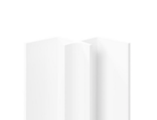 Pair of High Quality PVC Shower Wall and Panel Internal Corner Trims in White