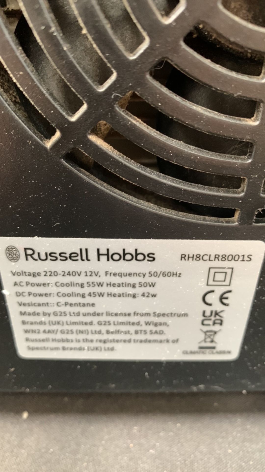 RUSSELL HOBBS 8L MINI CMPT COOLER SLV - Image 5 of 6