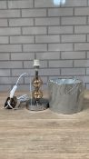 GLASS PEBBLE TABLE LAMP CHAMPAGNE