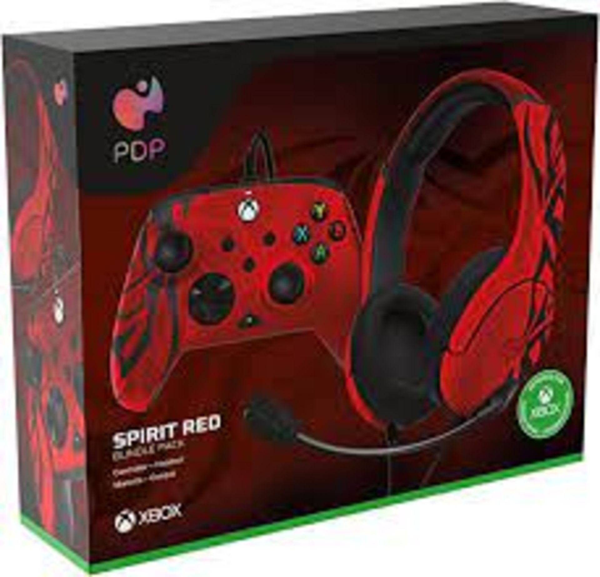 DPD Spirit Red X-Box controller & Headset Bundle Pack