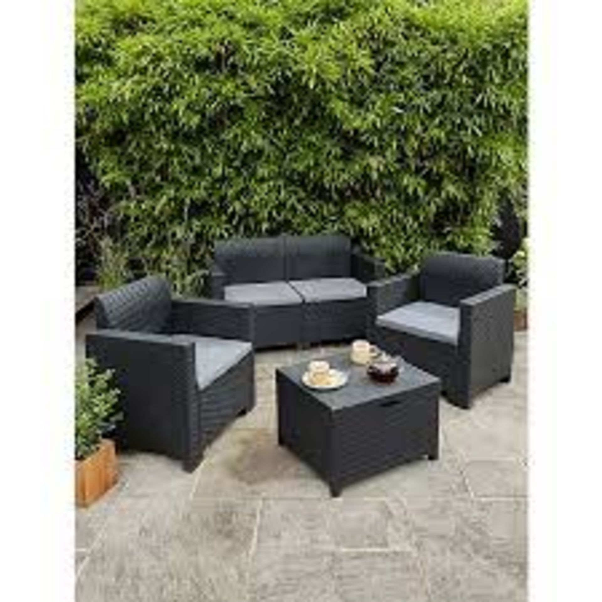 BICA Rattan Effect Nebraska 4 Piece Garden Sofa Set