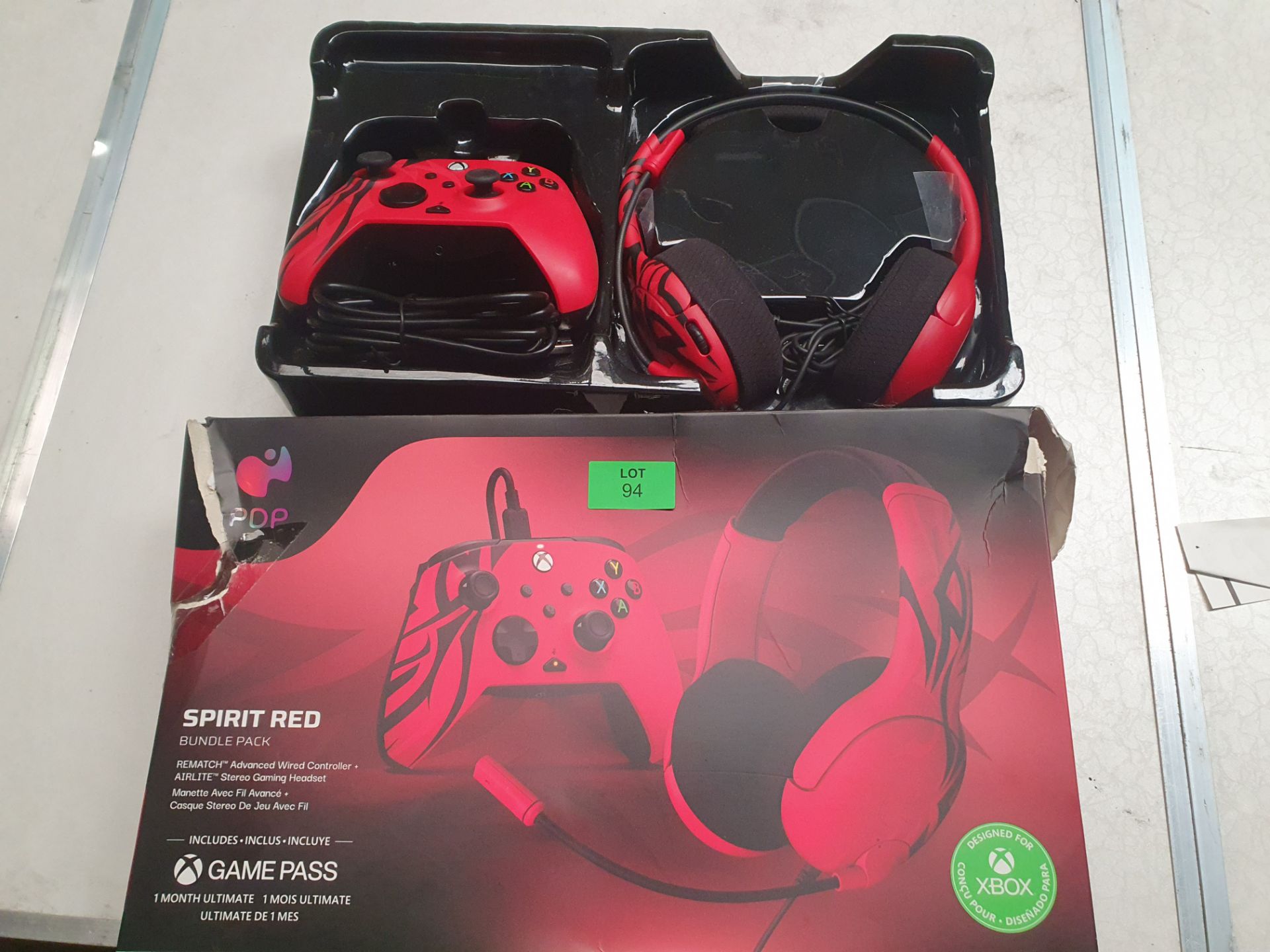 DPD Spirit Red X-Box controller & Headset Bundle Pack - Image 2 of 2