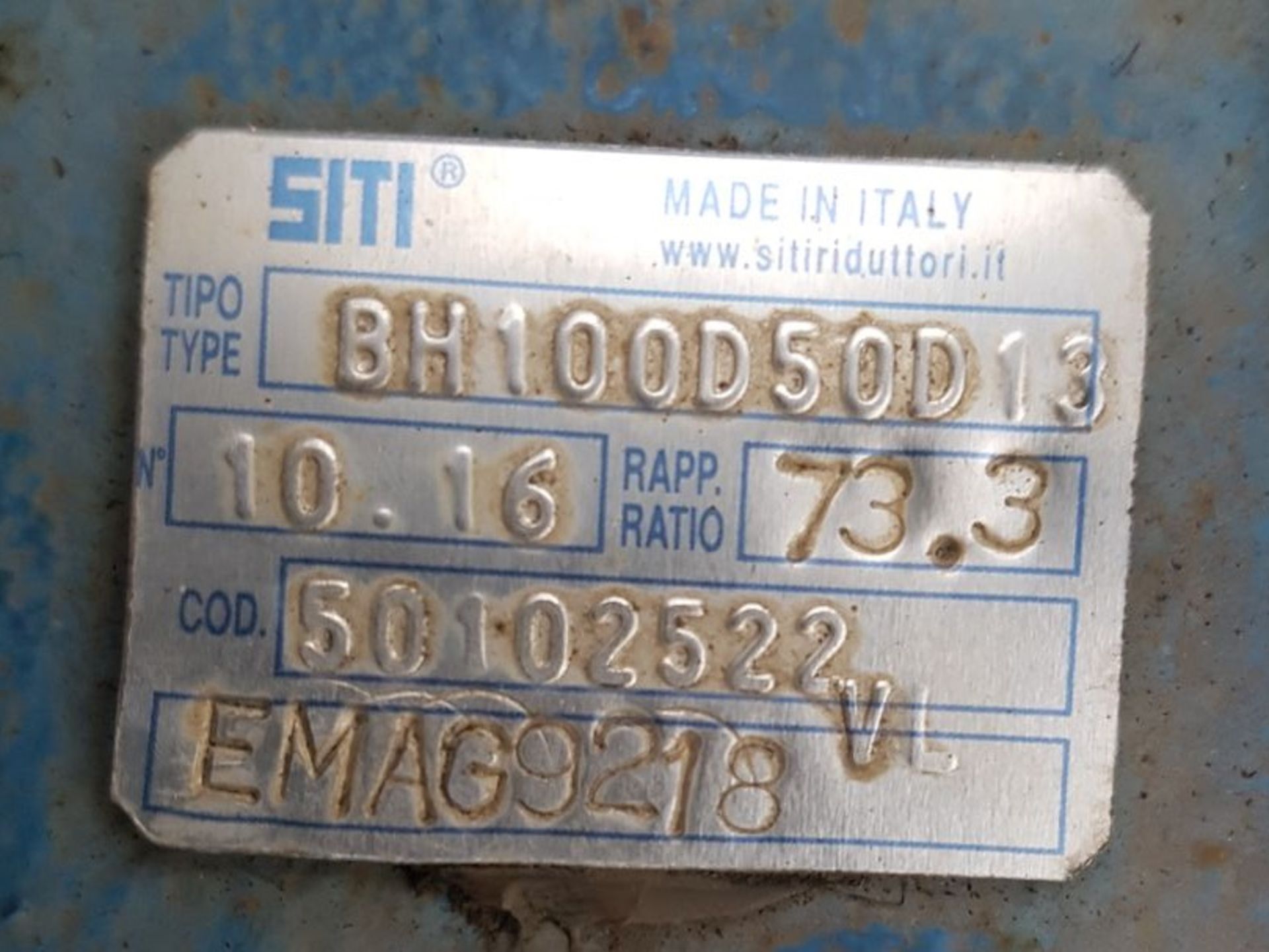 SITI High torque 3kW 400V 50Hz 3 phase motor mounted gearbox assembly. - Image 4 of 7