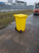 1 x 240 Litre Spill Kit Wheelie Bin in Yellow