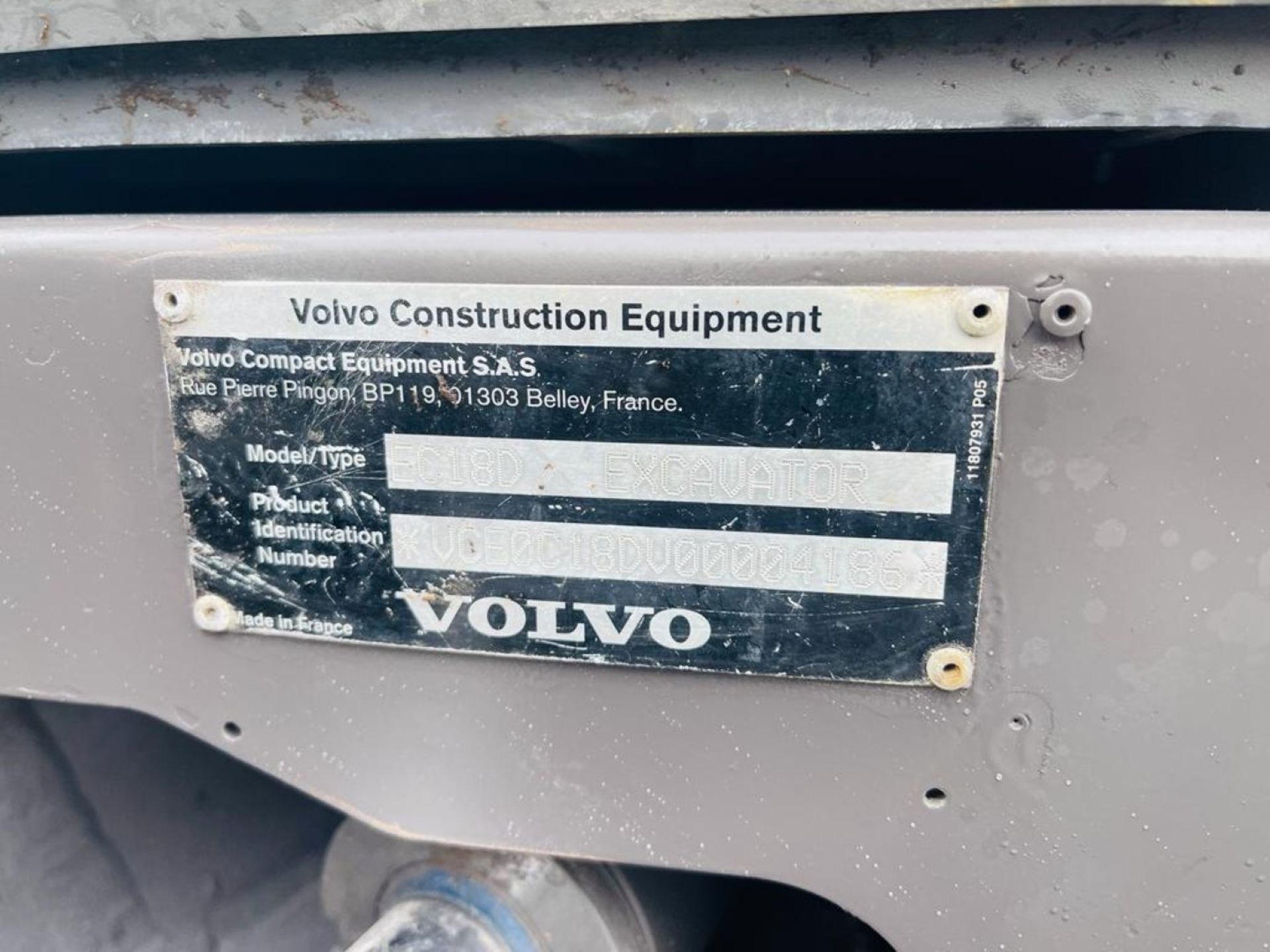 2018 Volvo EC18D - Image 4 of 12