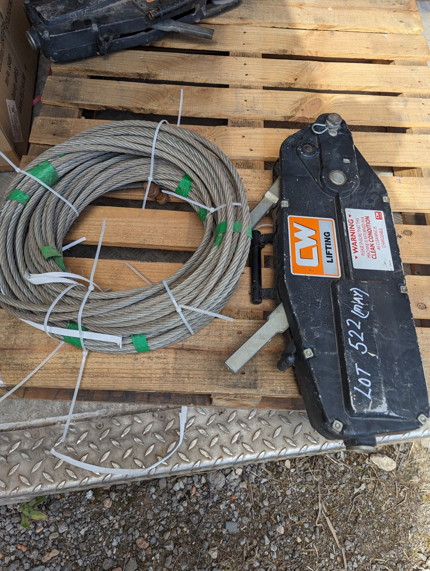 Tirfor Winch 3.2ton with 20m steel rope/Cable