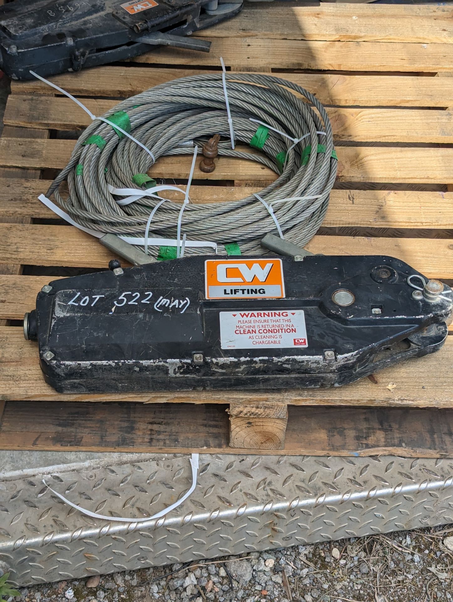 Tirfor Winch 3.2ton with 20m steel rope/Cable - Image 2 of 4