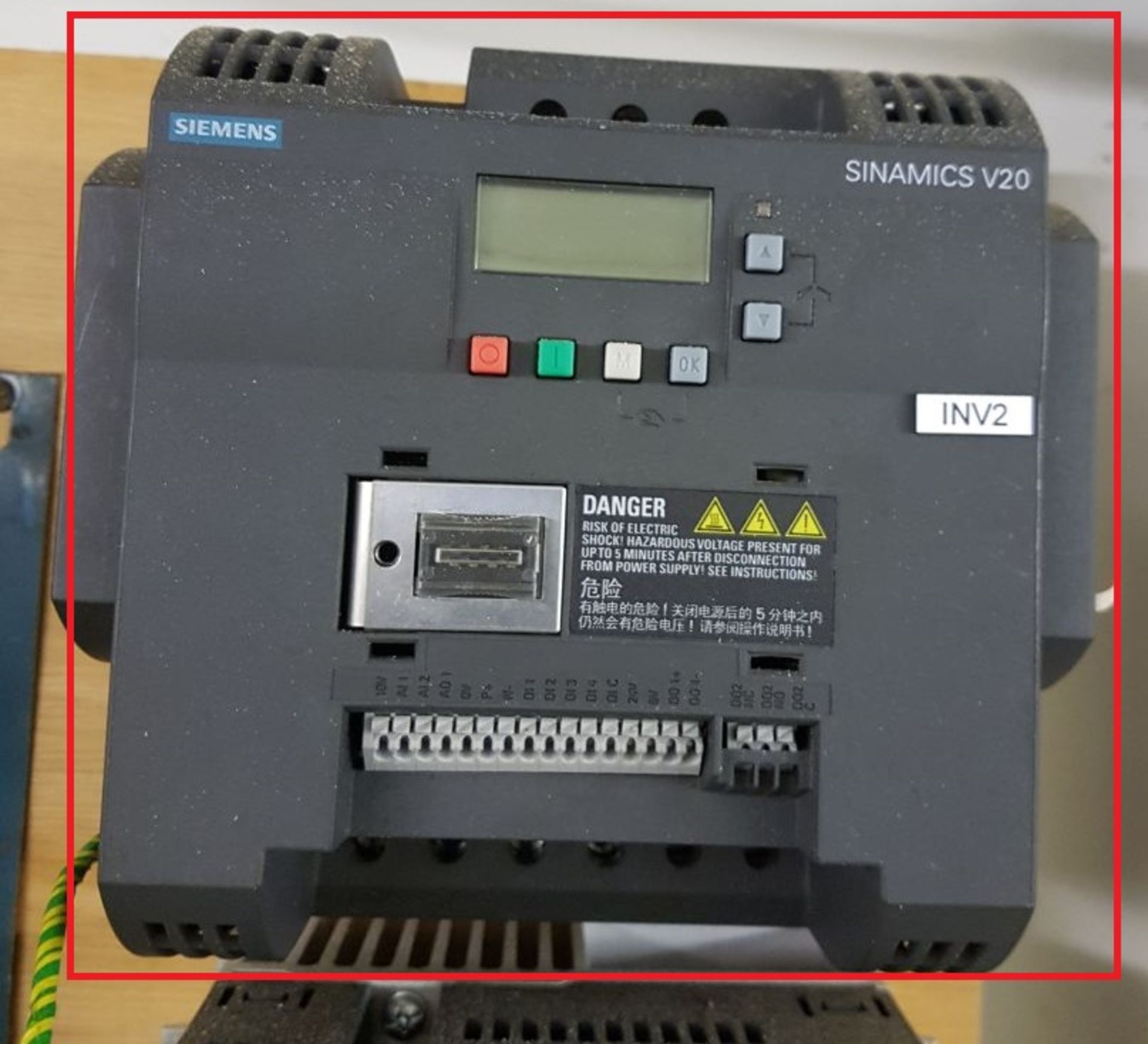 1 x 5.5kW Siemens Sinamics V20 inverter