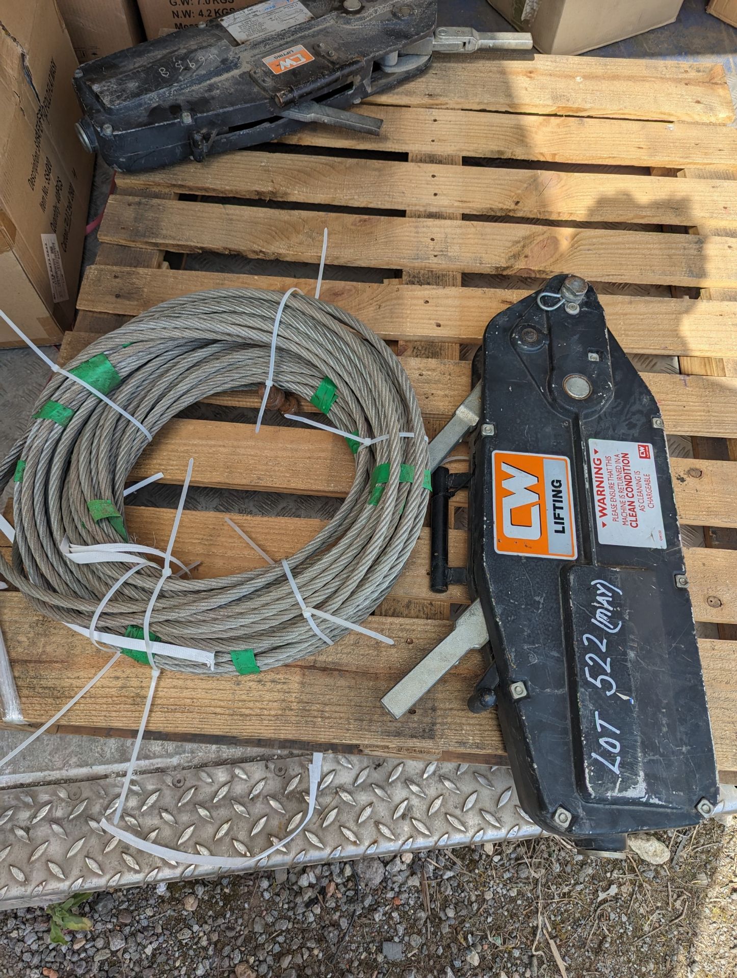 Tirfor Winch 3.2ton with 20m steel rope/Cable - Image 4 of 4
