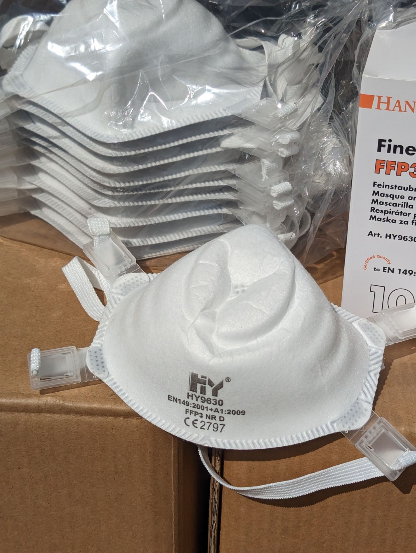 HY 9630 FFP3 NR D Fine dust mask 2x boxes , 400 units - Image 2 of 5