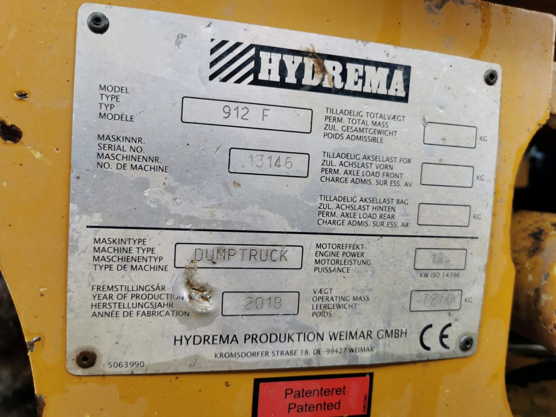 2018, Hydrema 912F (low hours) - Image 4 of 10