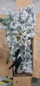 7Ft PRELIT SNOWFLOCKED CHRISTMAS TREE