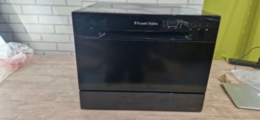 RUSSELL HOBBS TABLE TOP DISHWASHER - BLK
