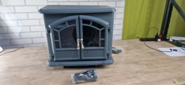 EGL GREY MIDI ELECTRIC STOVE FIRE