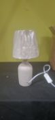 RIBBED TABLE LAMP 26CM NATURAL
