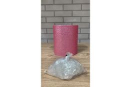 GLITTER LAMP SHADE WITH ACRYLIC DROPS