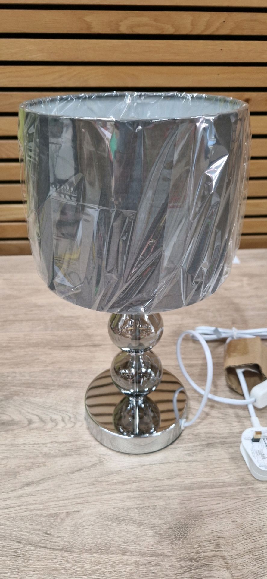 GLASS PEBBLE TABLE LAMP SILVER - Bild 4 aus 4