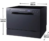 Russell Hobbs RHTTDW6B Table Top Dishwasher in Black