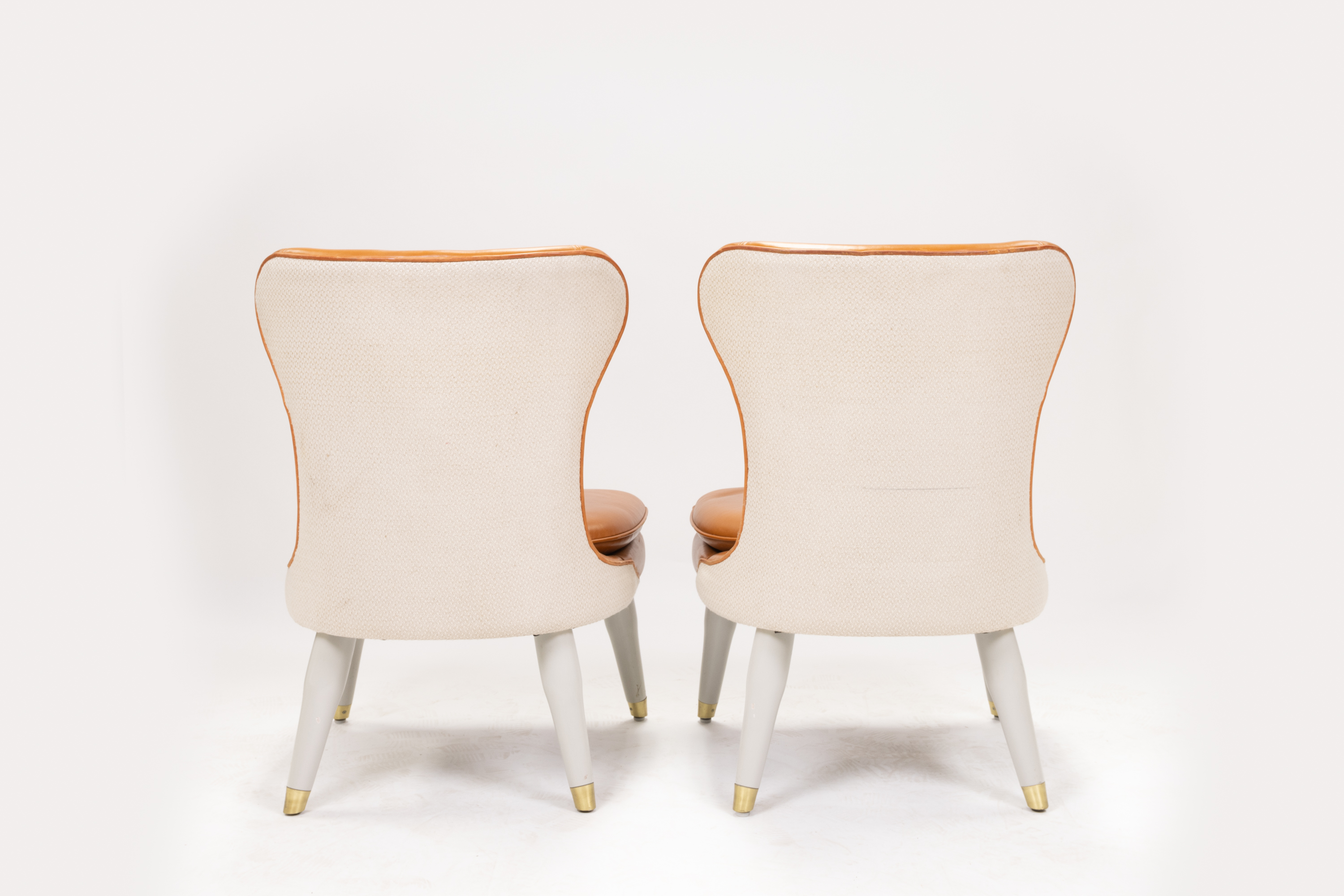 Pair of Ben Whistler Leather Chairs Designed for The Berkeley - Image 4 of 5