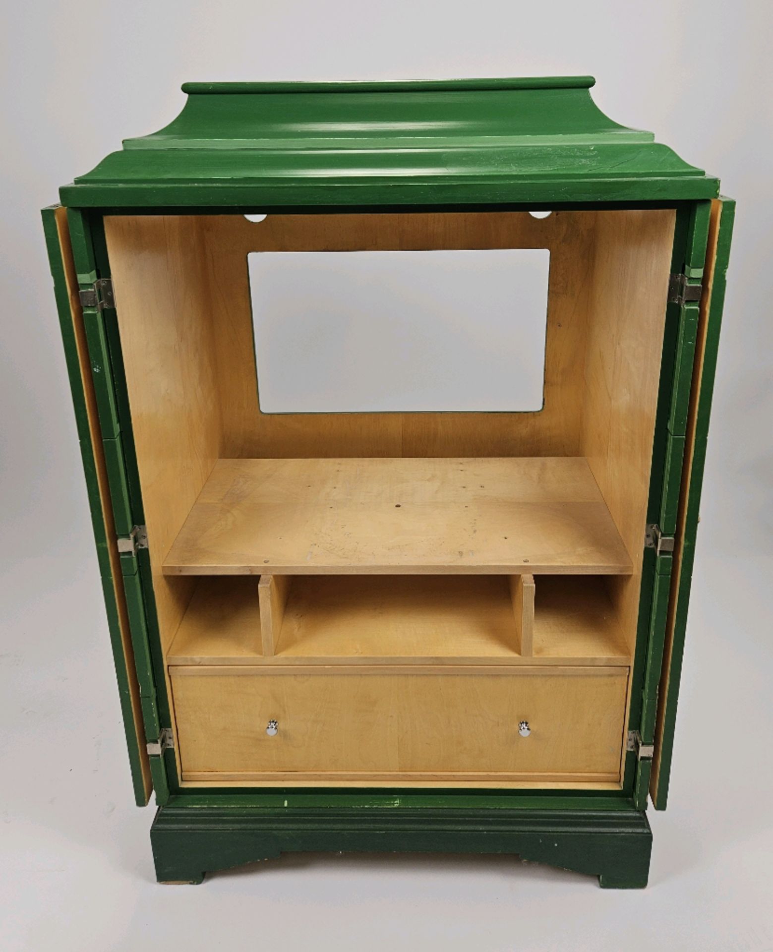 Vintage Green Cabinet - Image 4 of 6
