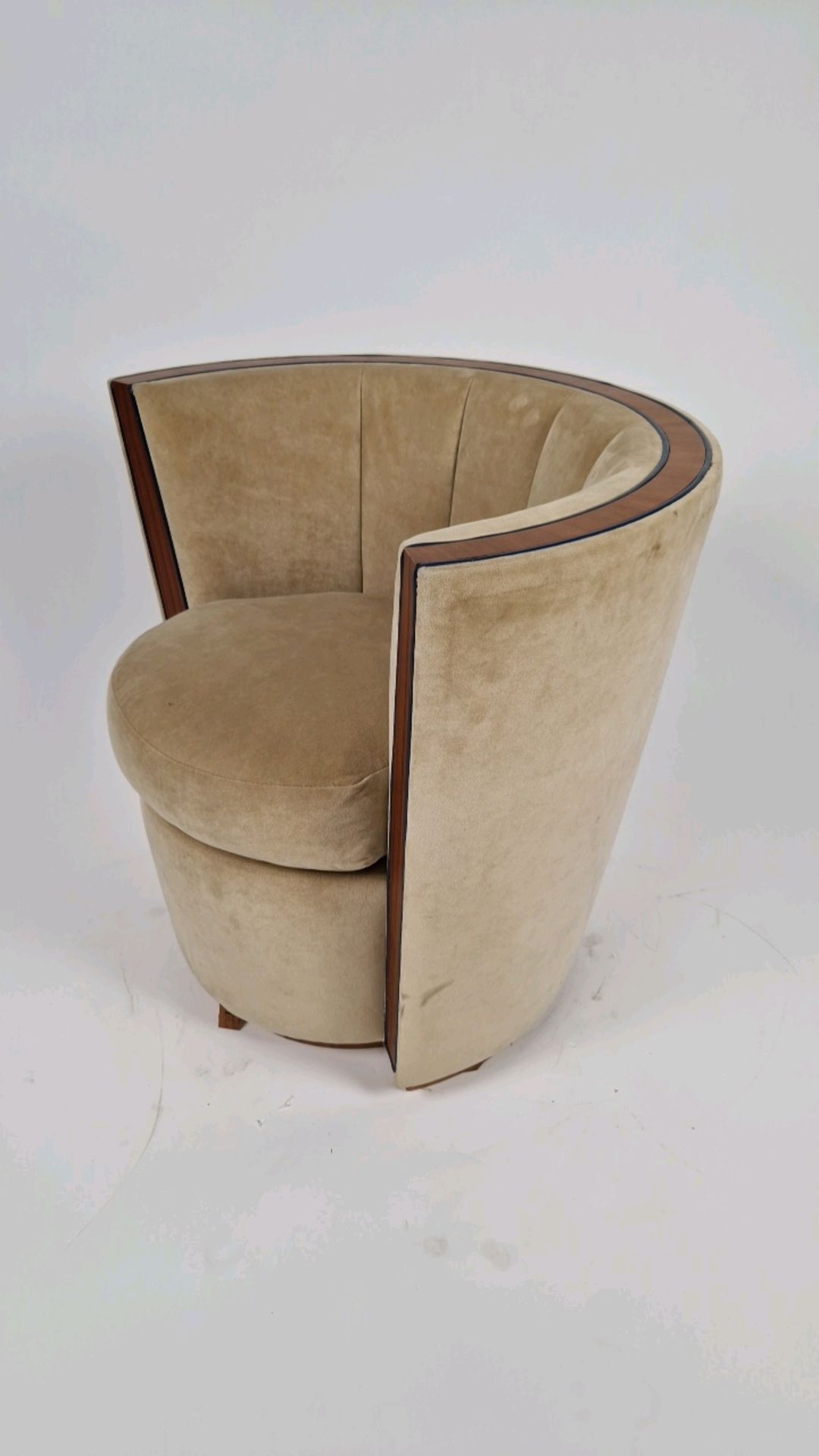 Bespoke Deco Tub Chair Made for Claridge's by David Linley - Bild 4 aus 11