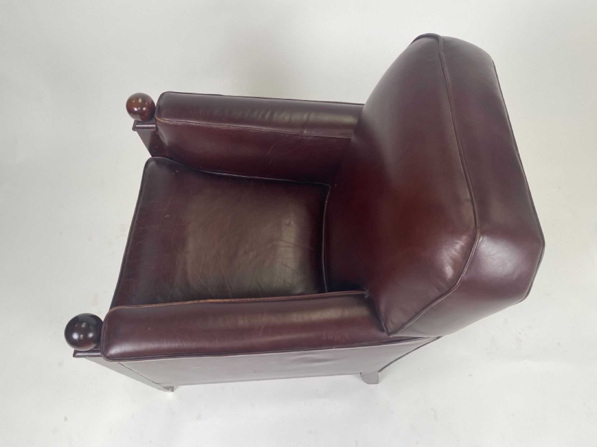 Pair of Leather Club Chairs - Image 4 of 7