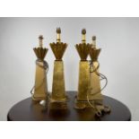 Set of 5 Art Deco Style Table Lamps