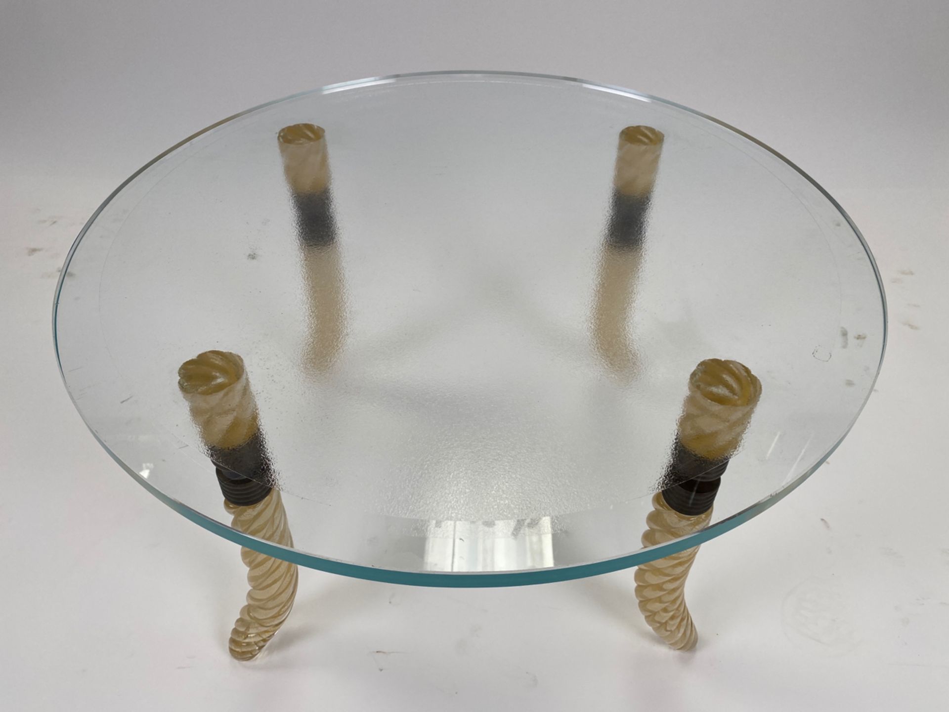 Diane Von Furstenburg Suite Prototype Glass Table - Image 4 of 6