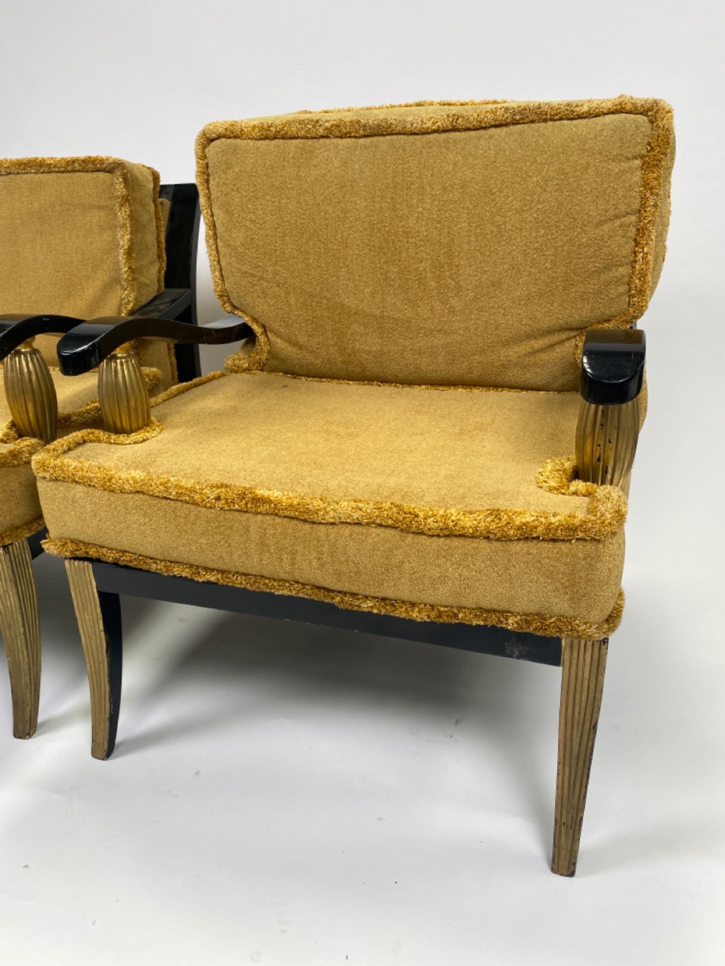 Pair of French Regency Style Lounge Chairs - Bild 5 aus 9