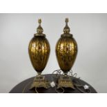 Pair of Decorated Table Lamps