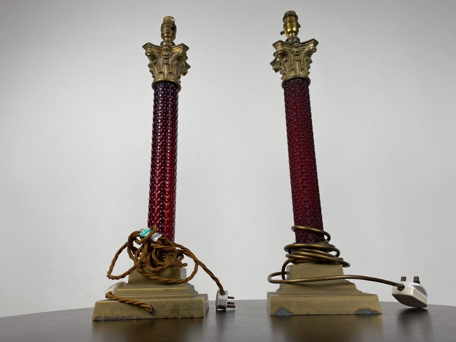 Pair of Decorative Brass Table Lamps - Image 2 of 5