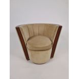 Bespoke Deco Tub Chair Made for Claridge's by David Linley