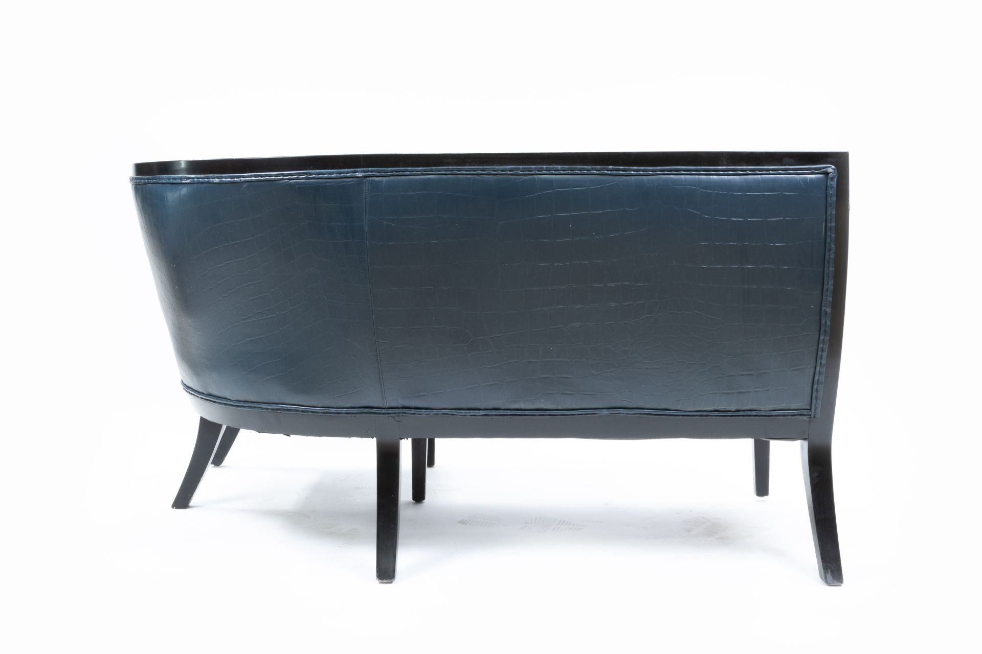 Iconic Berkeley Blue Bar Sofa Commissioned by David Collins - Image 3 of 5