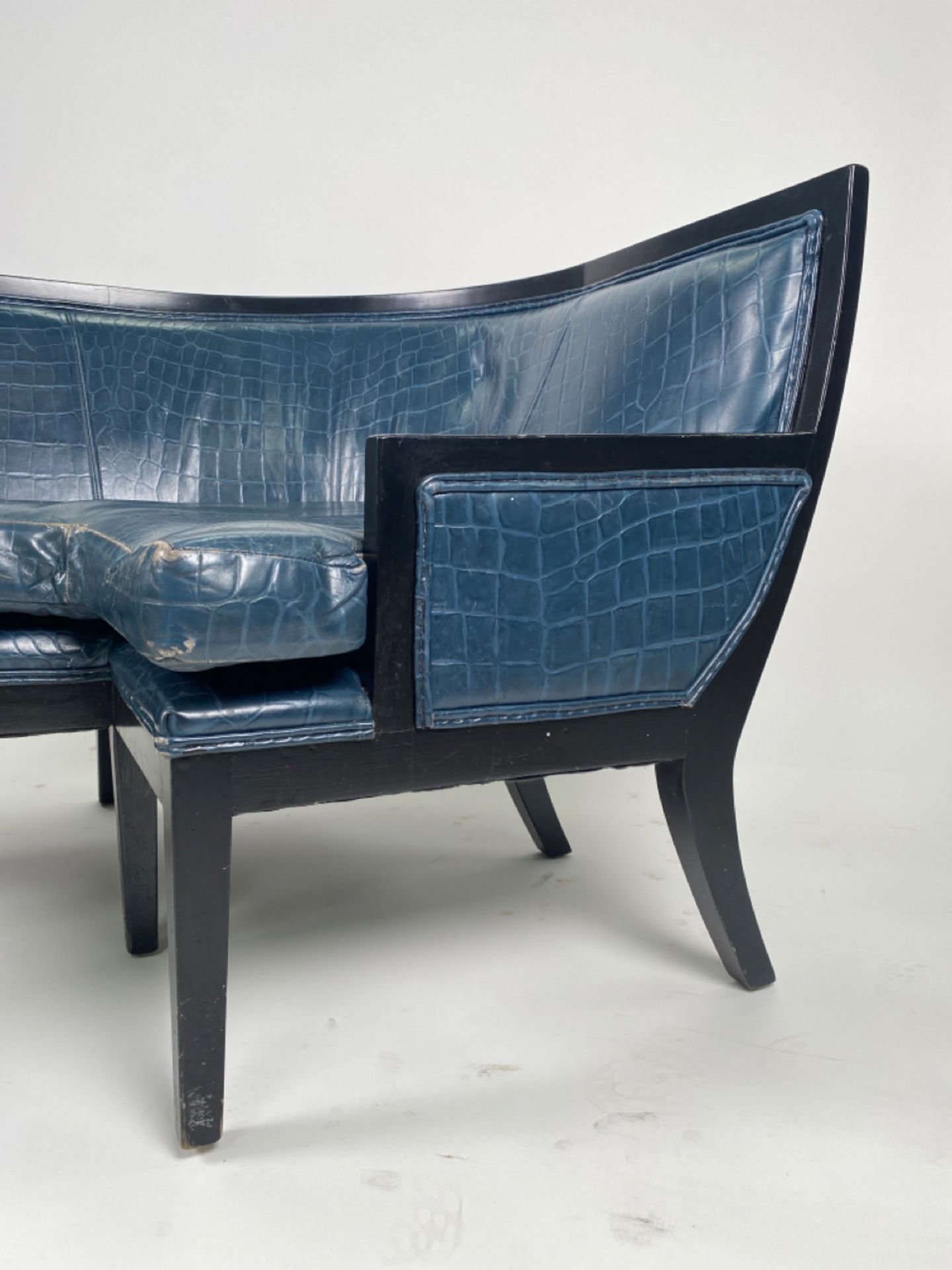 Iconic Berkeley Blue Bar Corner Sofa Commissioned by David Collins - Image 6 of 7